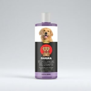 Favura Deep Cleansing Dog Shampoo - Extra Deep Clean Formula for Dirt & Oil (500ml)