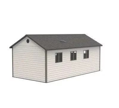 Lifetime 11 Ft. X 21 Ft. Outdoor Storage Shed With Tri-Fold Doors image 13