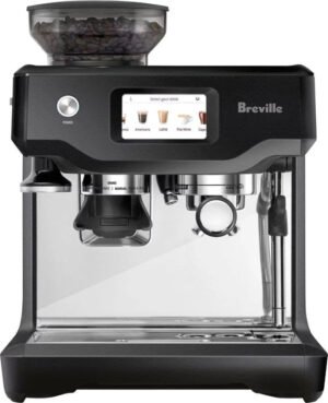 Breville – the Barista Touch Espresso Machine with 15 bars of pressure, Milk Frother and intergrated grinder – Black Truffle image 0