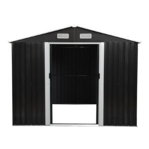 8′ x 10′ Tool Storage Shed Charcoal Black image 0