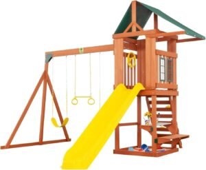 Creative Cedar Designs Cedar Cottage Wooden Swing Set image 0