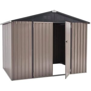 8 Ft. W x 6 Ft. D Metal Storage Shed image 0