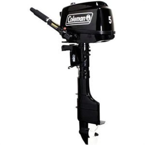 Coleman Powersports 5 HP 4 Stroke Outboards Boat Motors with Easy Pull Start F5BMS image 0