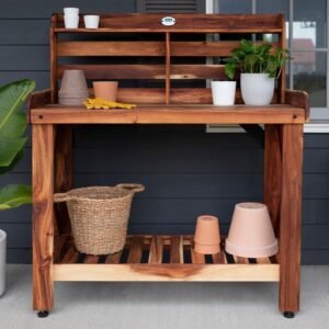 Potting Table/Bench/Serving Bar – Acacia Wood image 0