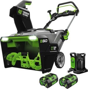 EGO Power+ SNT2405 24-Inch 56V Self-Propelled 2-Stage Cordless Electric Snow Blower with (2) 7.5Ah Batteries & Dual-Port Charger image 0