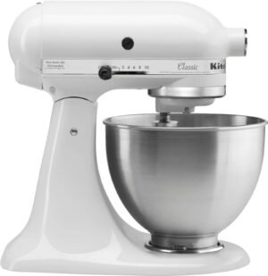 KitchenAid – Classic Series 4.5 Quart Tilt-Head Stand Mixer – White image 0