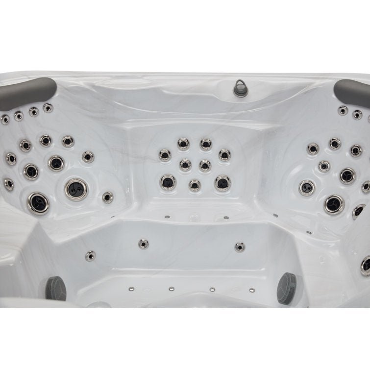 Danika 5-person 68-jet Hot Tub With Bluetooth In Gray image 8