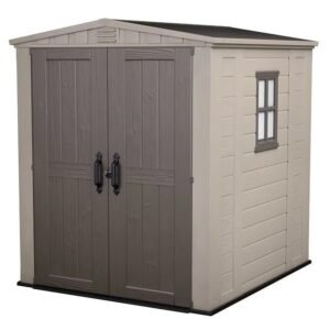 Factor 6 x 6 FT Strong Storage Shed Made Of Extremely Durable Resin And Reinforced with Steel image 0