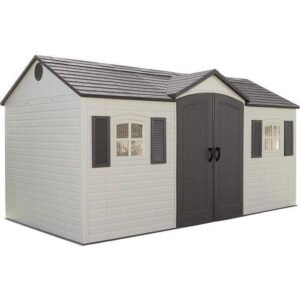 Side Entry 15 ft. W x 8 ft. D Plastic Storage Shed image 0