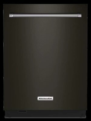 KitchenAid – Top Control Built-In Dishwasher with Stainless Steel Tub, FreeFlex Third Rack, 44dBA – Black stainless steel image 0