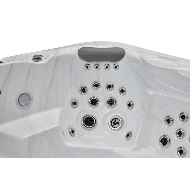 Danika 5-person 68-jet Hot Tub With Bluetooth In Gray image 9