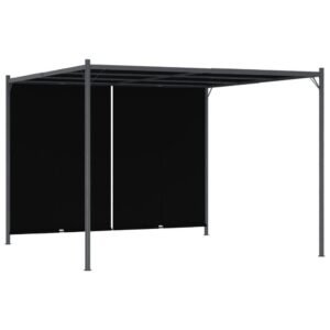 Garden Pergola with Retractable Roof 9.8×9.8 Anthracite image 0