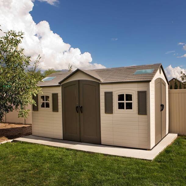 D Plastic Storage Shed 8 ft. W x 20 ft image 6