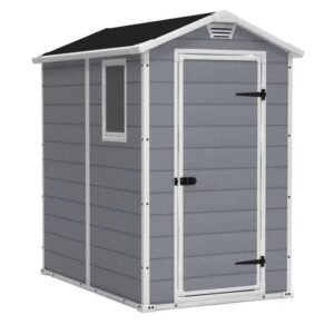 Storage Shed: Manor 4X6 S Outdoor Storage Shed, Brown image 0