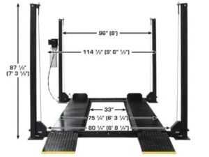 Atlas Apex 8 8,000 lb 4-Post Lift Car image 0